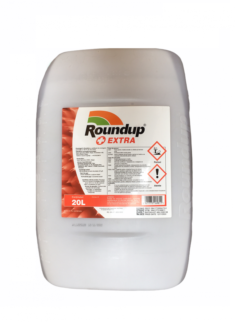 Roundup Weed Killer (Herbicide) 20L Canister – Glyphosate 360 g/L